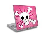 Pink Skulls Design Decal Protective Skin Sticker for Laptop
