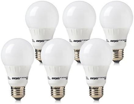 Energetic Lighting ELY09-EAS-VB-6 A19 - 60 Watt Equivalent 800 Lumen Non-Dimmable, 6-Pack by Energetic Lighting