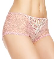 High Rise Animal Print Spot Embroidered Shorts