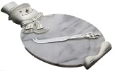 Godinger Snowman Cheese Board with Server