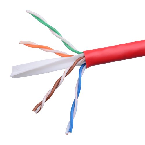 Cable Matters In-Wall Rated (CM) Cat6 Ethernet Cable in Red 1000 Feet