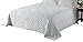 Beatrice Home Fashions Wedding Ring Chenille Standard  Pillow Sham, White