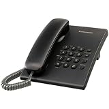 Panasonic KX-TS500B Integrated Corded Phone System, Black