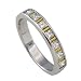 14K Two Tone Gold 1/2 ct. Princess Cut Machine Set Diamond Wedding Band