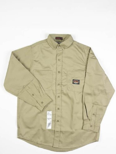Rasco Fire Retardant KHAKI Dress Shirt 7.5 oz