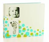 Pearhead Babyprints Bubbles Babybook, Blue