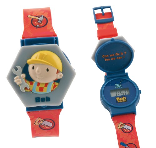 Childrens Toyshop  Toys : Bob The Builder Fliptop Lcd Watch