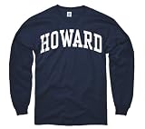 Howard Bison Navy Arch Long Sleeve T-Shirt