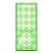 Premium Transparent Designer Crystal Hard Gel Skin Case for the Apple iPod Nano 5 5th Generation - Green Diamond Checkers Print