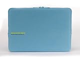 Produkt-Bild: Tucano Second Skin Script Microfiber-H&uuml;lle mit Displayschutztuch f&uuml;r MacBook 33,8 cm (13,3 Zoll) lichtblau