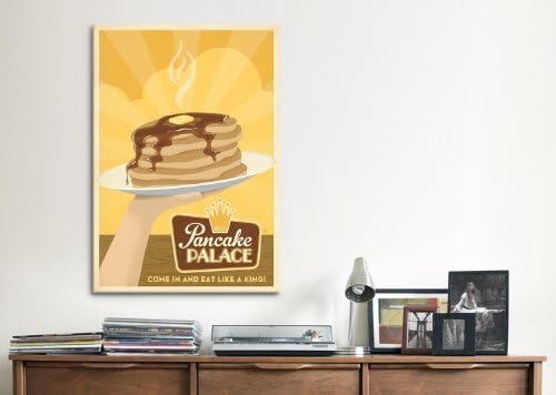 USMONON Fashionable ADG119 Pancake Palace by Anderson Design Group Canvas Print, 40 by 26-Inch, 0.75-Inch Deep