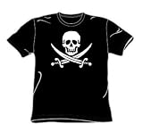 Jolly Roger - Adult Black S/S T-Shirt For Men
