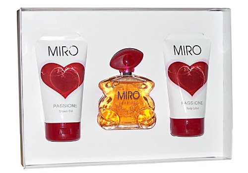 Miro Damend&uuml;fte Passione Geschenkset Body Lotion 150 ml + Eau de Parfum 75 ml + Shower Gel Preisvergleich