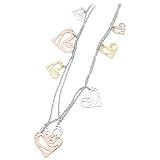 brosway ブロスウェイ FANTASY Neckalce ネックレス - 8 hearts/5 gold plated FS01の画像
