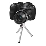 Practical miniature Tripiod For Use With FujiFilm S2950 SLR Camera, With Adjustable Plate