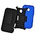 ASHIELD Ultra Shock&Drop-Proof Military LevelArmy-Grade Protective Hard Rugged Hybrid Slim Defender Case and Holster for For MOTOROLA MOTO E 2014 (Not For 2nd Gen Moto E 2015)- Extremly Dual layer Case with 360 Degrees Swivel Ring Kickstand and Rugged Holster