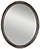 Uttermost 08566 B, Newport Oval Mirror, Bronze