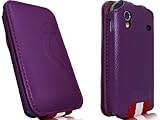 Samsung Galaxy Ace GT-S5830 Novoskins iStyle Magneta Premium PU Leather Fli ....
