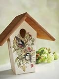 New Droll Yankees Inc 10in. Bird Illustration Nest Box Set Of 2 Designed For Cavity Nesting Birds