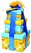 Too Good Gourmet Spring Tower With Lemon Bark, White Chocolate Pretzels, Lemon Tea Cookies In Square Garden Gift Boxes, 22-Ounce Box