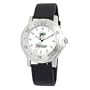 NFL Men's DO20010 Miami Dolphins "Team Player" Black Leather Watch