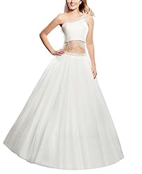  Organza One Shoulder Beaded  Ball Gown Prom Dress 