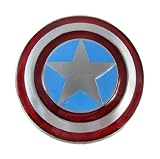 Pewter Finish Captain America Shield Belt Buckle