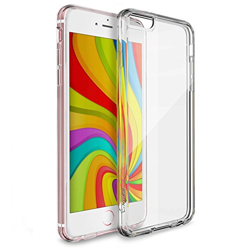iPhone 6 Case, Enther [Ult+ Cushion] Slim Fit Scratch/Dust Proof Hybrid Transparent Clear Case with Shock Absorb Trim Bumper for Apple iPhone 6 6s- One Year Warranty