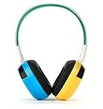 Bravo View BTS-03 Kid Friendly Bluetooth Wireless Headphones (Blue/Yellow)