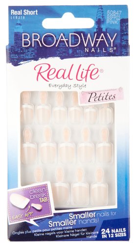 Broadway Nails Nail Kit, Petites, Real Short Length, Pink BSFP02 1 kit