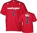 John Wall Adidas Red Name And Number Washington Wizards T-Shirt