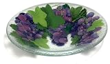 Peggy Karr 11-Inch Glass Grapes Bowl