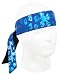 Apparel : Monkey with a Gun Men's Headband - Blue / Metallic Blue