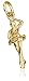 Jewelry : 14k Yellow Gold Ballet Dancer Charm