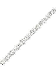 Sterling Silver 7.25mm Fancy Cable Chain - 20 Inch