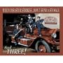 Desperate Enterprises Stooges Fire Department Collectible Metal Sign, Model# 1081