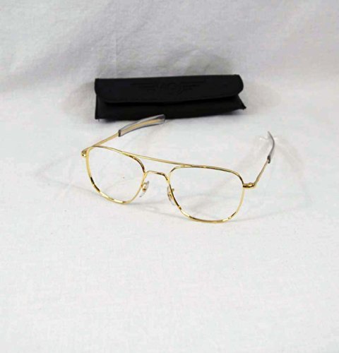 American Optical Original Pilot Bayonet 55 Gold FO Frame Only Sunglasses 30593