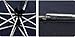 HeartAcc Fully Automatic Umbrella 3 Fold Auto Open/Close Umbrella Windproof Rainproof with Retail Package(black)