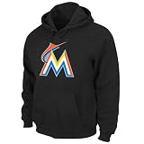 Miami Marlins Suede Tek Patch Hooded Sweatshirt