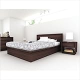 IMAGE OF Ryan Bed in Ebony Pecan Size: Queen