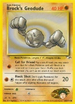 Brock's Geodude - Gym Heroes - 66 [Toy]