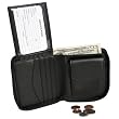 Royce Leather 120-BLK-6 Zip Around Wallet