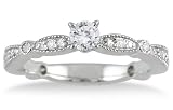 1/2 Carat TW Diamond Engagement Ring in 10K White Gold