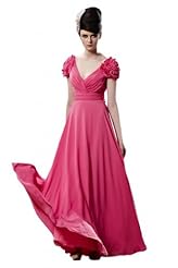 A-line V-neck Cocktail Floor Length Applique Beaded Sleeveless Homecoming Dress/Bridesmaid Dress/Pageant Dress/Prom Dress/Party Dress/Wedding Dress 