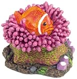 (Price/1)Resin Ornament - Clown Fish In Anemone (3pc)