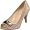 Calvin Klein Women's Addie Dusty Tumbled Leather Peep-Toe Pump,Taupe,7 M US