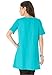 Roamans Women's Plus Size Pleat Neck Trapeze Max Tunic