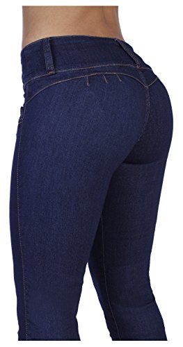 Curvify 764 Women's Butt-Lifting Skinny Jeans | High-Rise Waist, Brazilian Style Indigo 11