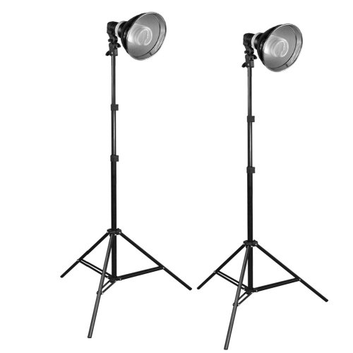 PHOTO STUDIO PORTRAIT LIGHTING KIT 800 WATTS WITH 6' STANDS by PBL