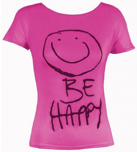 Hot Hanger Girls Tshirt Be Happy Print Top Tees